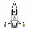 LEAN TOYS Magnetic Construction Blocks Space Rocket Figures 26 pcs