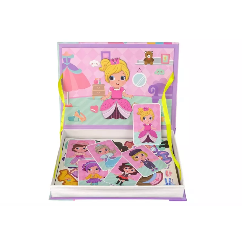 LEAN TOYS Magnetic Jigsaw Puzzle Book Dress-up Costumes