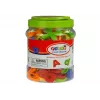 LEAN TOYS Magnetic Letters and Numbers in a Jar – 78-Piece Alphabet & Math Set for Kids 3+