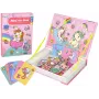 LEAN TOYS Magnetic Puzzle Book Unicorns Puzzles Cards