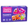 LEAN TOYS Magnetic Puzzle Vehicles Learning Means of Transport Set 30 pcs