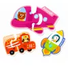 LEAN TOYS Magnetic Puzzle Vehicles Learning Means of Transport Set 30 pcs