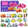LEAN TOYS Magnetic Puzzle Vehicles Learning Means of Transport Set 30 pcs