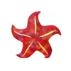 LEAN TOYS Mascot Plush Starfish Red Pillow 20 cm