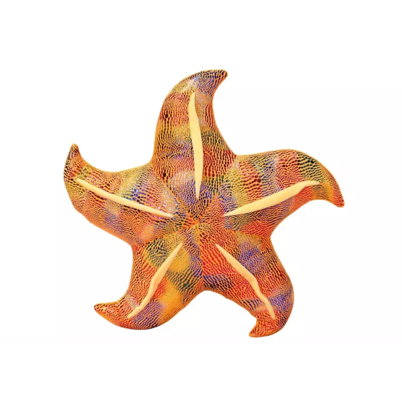 LEAN TOYS Mascot Plush Starfish Yellow Pillow 20 cm