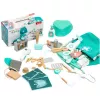 LEAN TOYS Medical Set Little Doctor Dentist Wooden First Aid Kit Apron 20 pcs