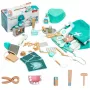 LEAN TOYS Medical Set Little Doctor Dentist Wooden First Aid Kit Apron 20 pcs