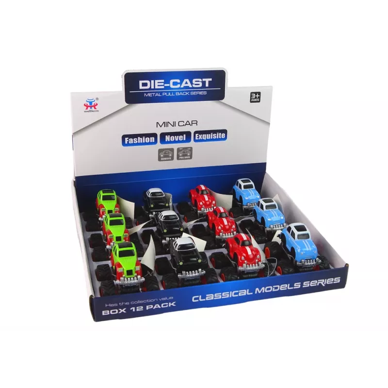LEAN TOYS Metal Car Large Wheels Various Designs HXHG08