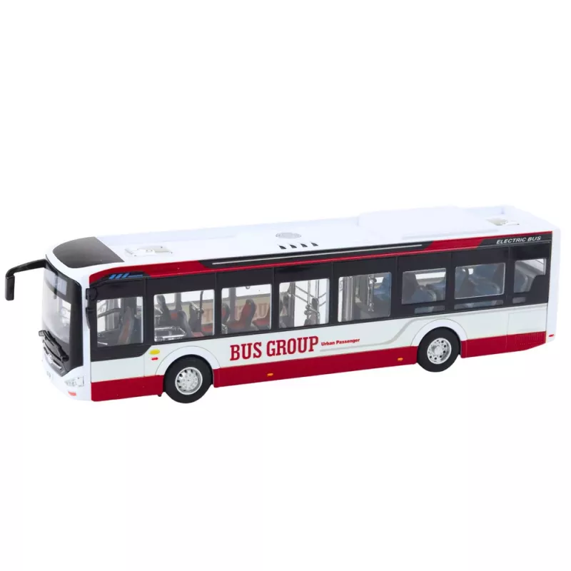 LEAN TOYS Metal City Bus with Sound and Lights 1:42