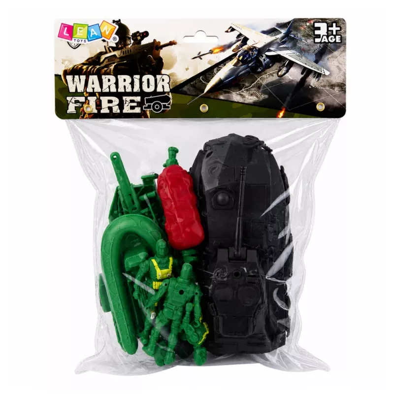 LEAN TOYS Military Set Soldiers Armored Personnel Carrier 14 pcs