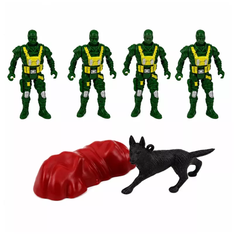 LEAN TOYS Military Set Soldiers Armored Personnel Carrier 14 pcs