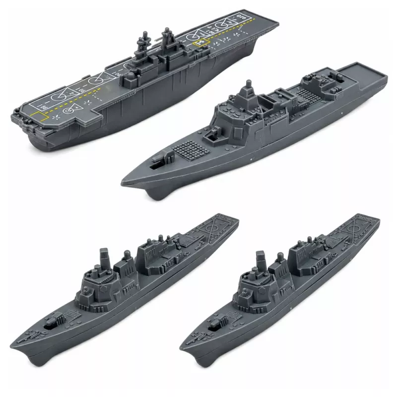 LEAN TOYS Military Set Soldiers Vehicles Ships Fighters Base 54 pcs