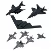 LEAN TOYS Military Set Soldiers Vehicles Ships Fighters Base 54 pcs