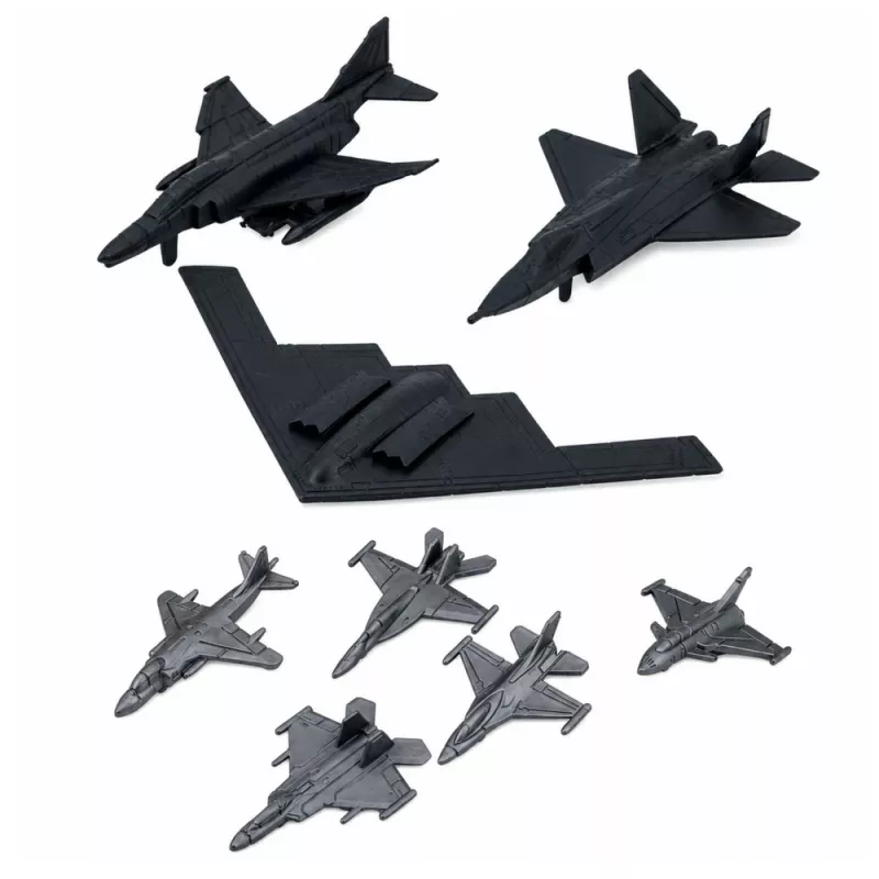 LEAN TOYS Military Set Soldiers Vehicles Ships Fighters Base 54 pcs