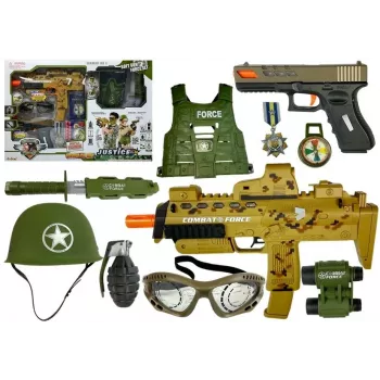 LEAN TOYS Military Toy Set Soft Bullet Pistols MP7