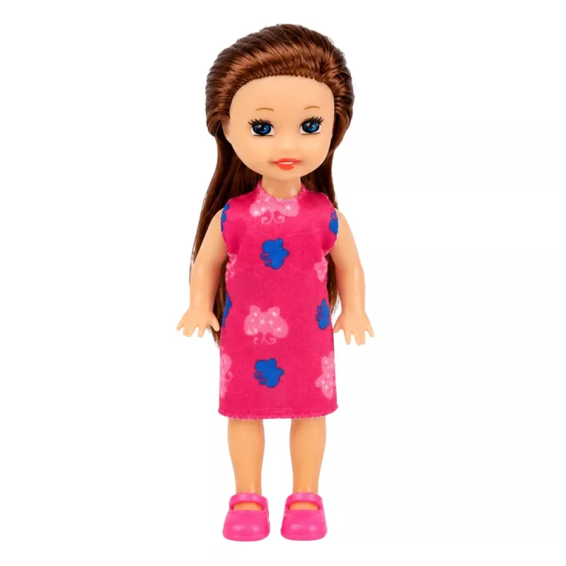 LEAN TOYS Mini Doll Set with Cash Register, Saleswoman, Hamburger, Ice Cream Accessories