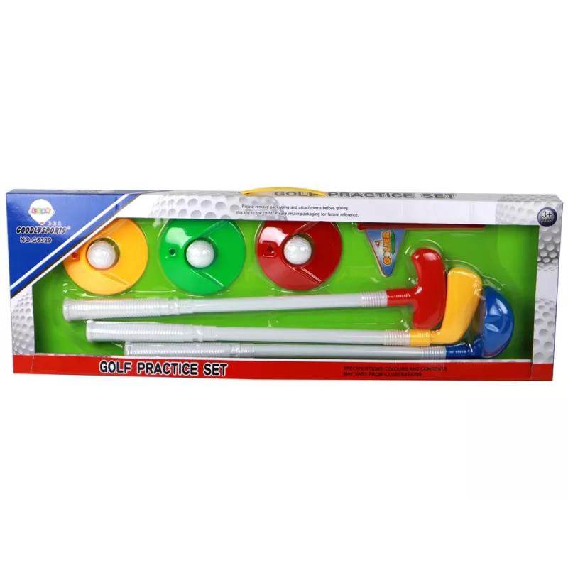 LEAN TOYS Mini Golf Set for Children, Sticks, 12 Pieces