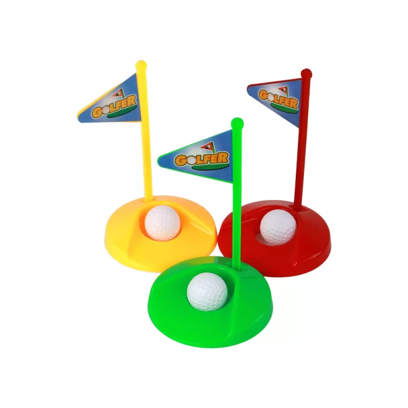 LEAN TOYS Mini Golf Set for Children, Sticks, 12 Pieces
