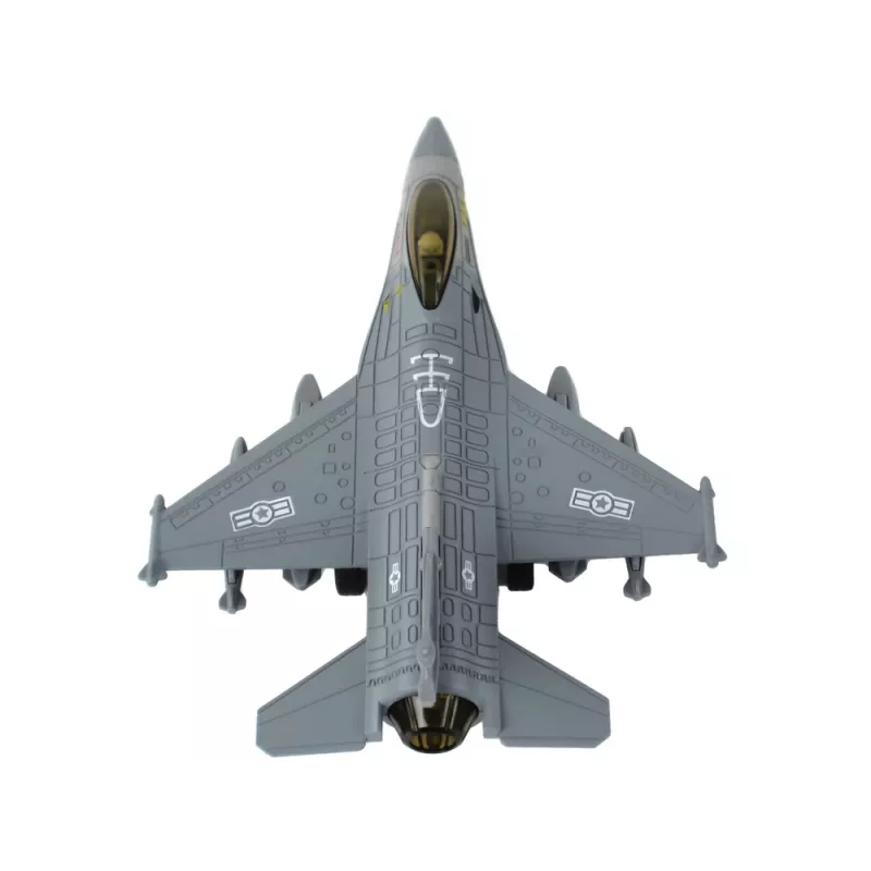 LEAN TOYS Model of a Friction Driven Airplane, Navy Blue or Gray