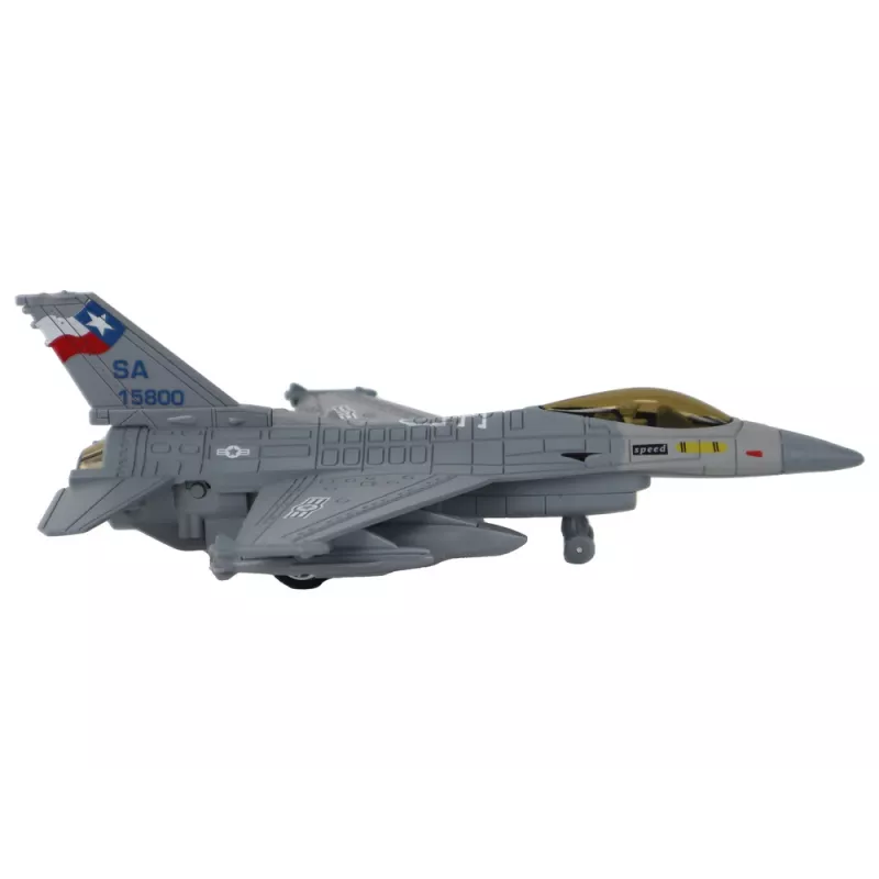 LEAN TOYS Model of a Friction Driven Airplane, Navy Blue or Gray