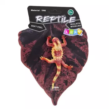 LEAN TOYS Moloch the Terrible Rubber Figurine Stretchable Realistic Reptile 14 cm