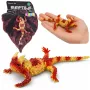 LEAN TOYS Moloch the Terrible Rubber Figurine Stretchable Realistic Reptile 14 cm