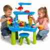 LEAN TOYS Multi-level Water Table Playground with Chair Accessories Molds 63cm