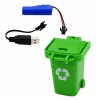 LEAN TOYS Municipal Vehicle Remote Controlled Garbage Truck RC Container Bin Lights 1:14