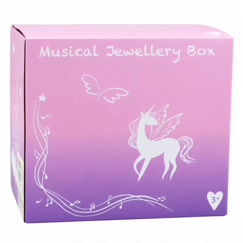 LEAN TOYS Musical Jewelry Box with Ballerina, Music Box, Mirror, and Drawers - Pink Classic Design