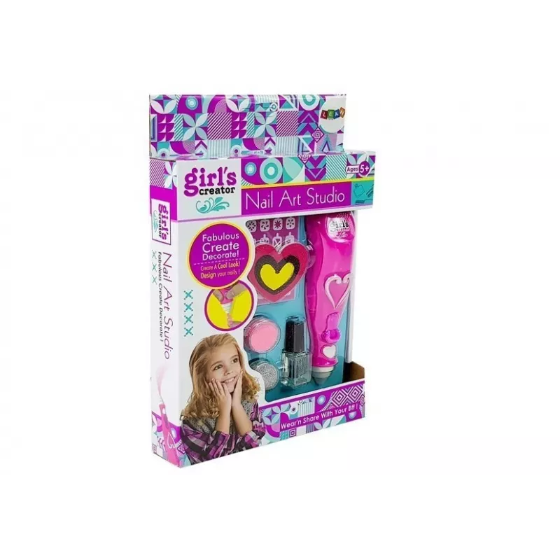 LEAN TOYS Nail Painting Set Dispenser Glitter Nail Lacquer