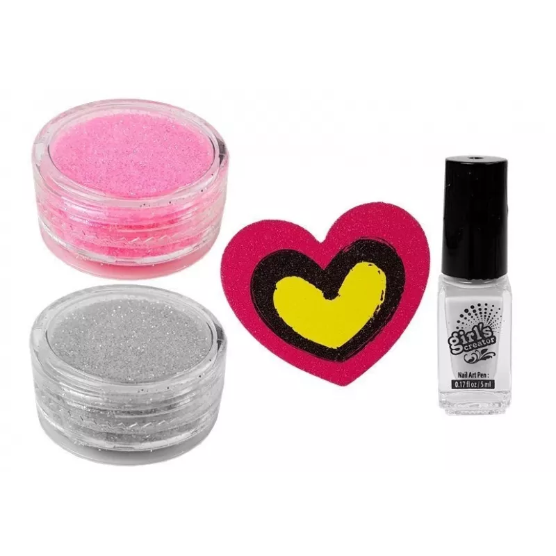 LEAN TOYS Nail Painting Set Dispenser Glitter Nail Lacquer