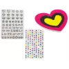 LEAN TOYS Nail Painting Set Glitter Dispenser Coloured Stickers