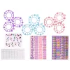 LEAN TOYS Nail Painting Set Moulder Lamp File Brocades