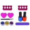 LEAN TOYS Nail Painting Set Moulder Lamp File Brocades