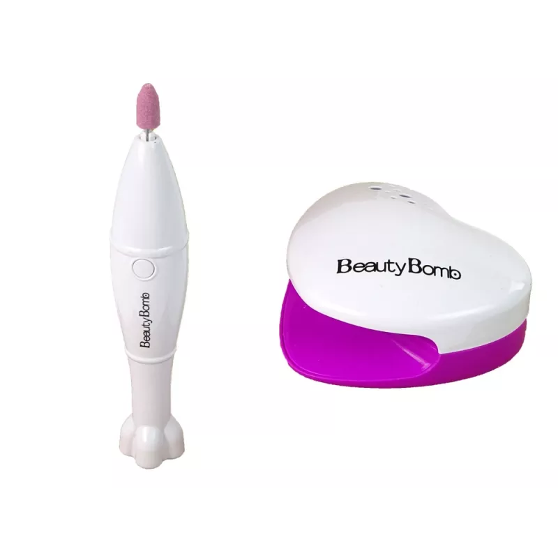 LEAN TOYS Nail Painting Set Moulder Lamp File Brocades