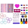 LEAN TOYS Nail Painting Set Nail Lacquers Stickers Patterns Glitters