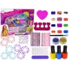 LEAN TOYS Nail Painting Set Nail Lacquers Stickers Patterns Glitters