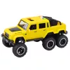 LEAN TOYS Off-road Car Friction Drive Lights Sounds Yellow 6x6 1:16