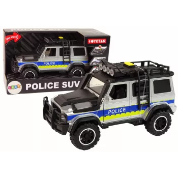 LEAN TOYS Off Road Police Car 1:14 Friction Drive