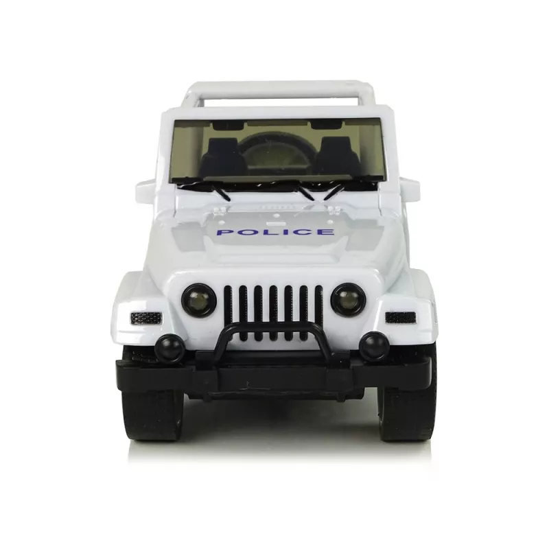 LEAN TOYS Off-Road Police Car White