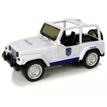 LEAN TOYS Off-Road Police Car White