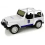 LEAN TOYS Off-Road Police Car White
