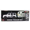 LEAN TOYS Off-road Vehicle with Horse Trailer, Figure, Lights, Sounds