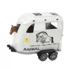 LEAN TOYS Off-road Vehicle with Horse Trailer, Figure, Lights, Sounds