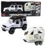 LEAN TOYS Off-road Vehicle with Horse Trailer, Figure, Lights, Sounds
