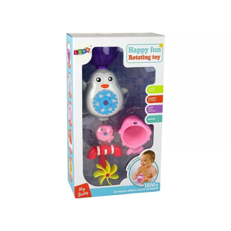 LEAN TOYS Penguin Bath Toy for Kids