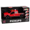LEAN TOYS Pickup Truck 1:12 RC with Opening Doors, Tail Lights, Sounds – Red