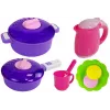 LEAN TOYS Pink Kitchen with Water Pots Groceries Sound