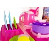 LEAN TOYS Pink Kitchen with Water Pots Groceries Sound