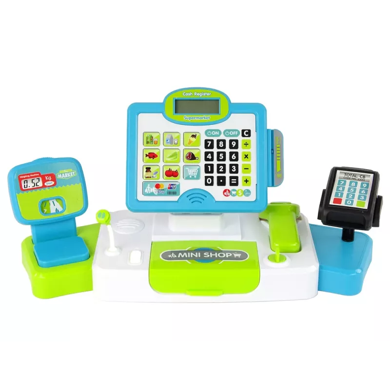 LEAN TOYS Plastic Cash Register for Children
